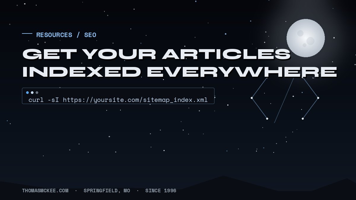 he working pipeline to get articles indexed fast: sitemap checks, GSC requests, IndexNow for Bing and AI engines, robots.txt for AI crawlers, and llms.txt.